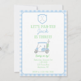 パーティーゴルフ 3歳の誕生日お誘い 招待状