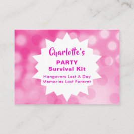 パーティーサバイバルキットDIY優先カード エンクロージャーカード