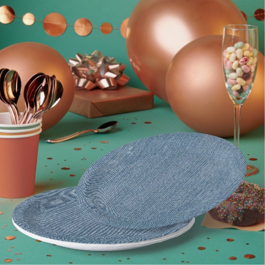 パーティーサプライブルージャンデニム ペーパープレート (複数)