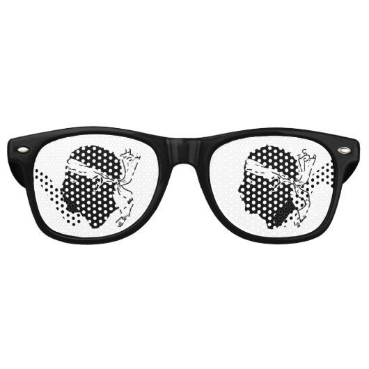 パーティーサングラス – コルシカ国旗 (正面)