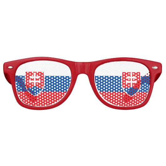パーティーサングラス – スロバキア国旗 (正面)