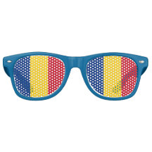 パーティーサングラス – ルーマニア国旗
