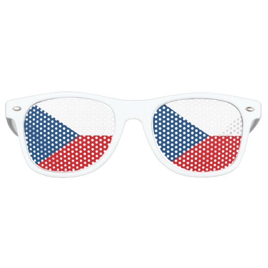 パーティーサングラスCzech Republic Sunglasses，チェコ国旗 レトロサングラス (正面)