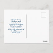 パーティーサンタ・ハットのクリスマスを着て ポストカード (裏面)