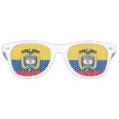 パーティーシェード&コロンビアのサングラス/コロンビア国旗 レトロサングラス (正面)