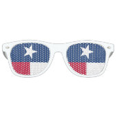 パーティーシェード&テキサス州サングラス/テキサス州国旗 レトロサングラス (正面)