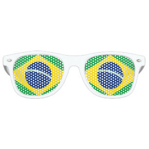パーティーシェード&ブラジルのサングラス/ブラジル国旗 レトロサングラス