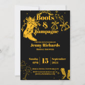 パーティーシャンパン 招待状 (正面)