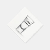 パーティーショットガラス文字 スタンダードカクテルナプキン (角)