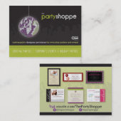 パーティーショップの新しい名刺（2016年9月） 名刺 (正面/裏面)