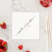 パーティーシンプルとエレガントな結婚式 スタンダードカクテルナプキン (インサイチュ)