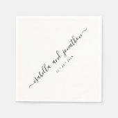 パーティーシンプルとエレガントな結婚式 スタンダードカクテルナプキン (正面)