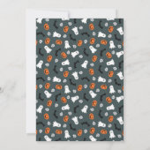 パーティーシンプルハロウィンン彫りカボチャ不気味 招待状 (裏面)