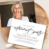 パーティーシンプル横の写真 招待状