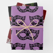 パーティーシートをラップする仮装紙マスク ラッピングペーパーシート (インサイチュ)