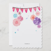 パーティーシーン招待状 招待状 (裏面)