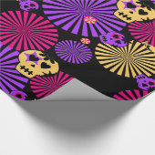 パーティースカル包装紙 ラッピングペーパー (角)