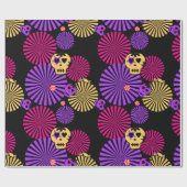 パーティースカル包装紙 ラッピングペーパー (フラット)