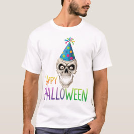 パーティースカル(ハロウィンカラフル付) Tシャツ