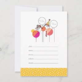 パーティースタッフ4.5インチx 6.25インチ招待状 招待状