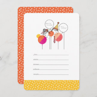 パーティースタッフ4.5インチx 6.25インチ招待状 招待状