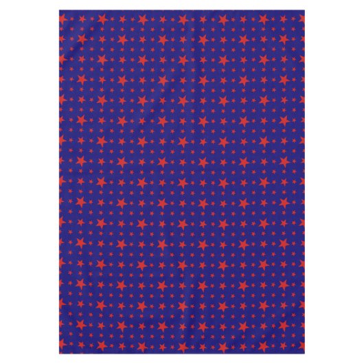 パーティースターズレッドオンブルー テーブルクロス (正面)