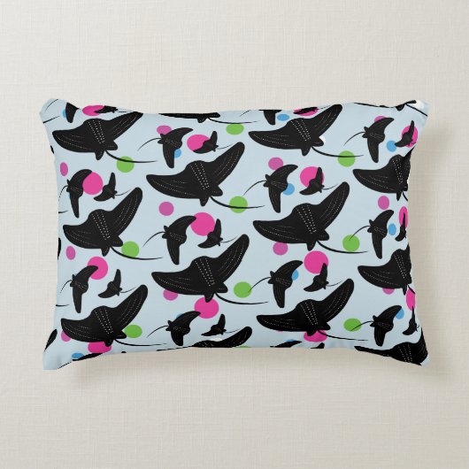 パーティースティングレイカラフルパターン アクセントクッション (正面)