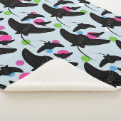 パーティースティングレイカラフルパターン シェルパブランケット (3/4)