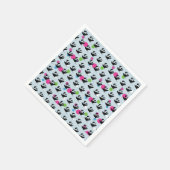 パーティースティングレイカラフルパターン スタンダードカクテルナプキン (角)