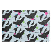 パーティースティングレイカラフルパターン 枕カバー (裏面)