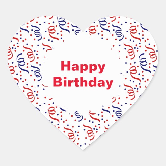 パーティーストリーマー ハートシール (正面)