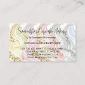 パーティースパークルクッキーベーカリーカップケーキ 名刺 (裏面)