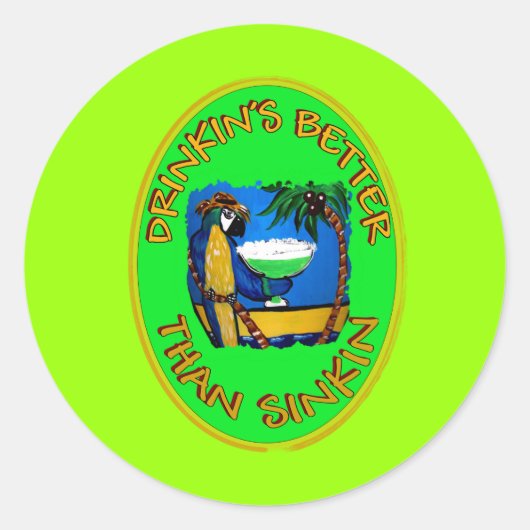 パーティースローガン1 ラウンドシール (正面)