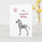 パーティーゼブラボーイズ誕生日 カード (黄色い花)