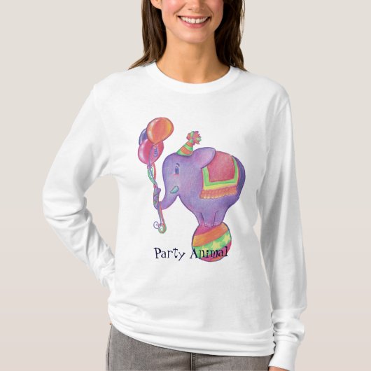 パーティーゾウのシャツ Tシャツ (正面)