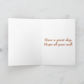 パーティータイおもしろいム誕生日カード、個人設定。 カード (内部)