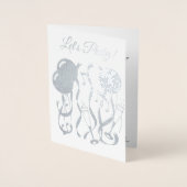 パーティータイカスタムム25周年記念招待状 箔カード (正面)