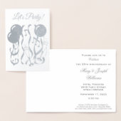 パーティータイカスタムム25周年記念招待状 箔カード (ディスプレー)