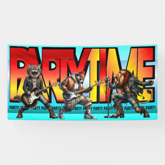 パーティータイムだ！ 横断幕 (横)