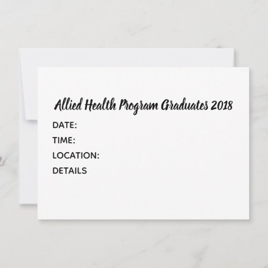 パーティータイムアンティーク女子祝ズフラット招待状 招待状 (裏面)