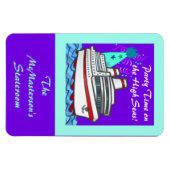 パーティータイムクルーズ船ステートルームドアマーカー マグネット (横)