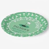 パーティータイムゴルフ誕生日パーティー ペーパープレート (アングル)