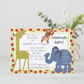 パーティータイムサーカス/ベビーシャワー 招待状 (スタンド正面)