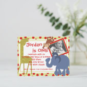 パーティータイムサーカス/写真 インビテーションポストカード (スタンド正面)