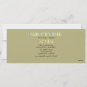 パーティータイムシルエット招待状 招待状 (裏面)