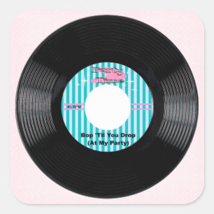 パーティータイムステッカー スクエアシール