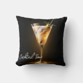 パーティータイムネオントレンディー パーソナライズされた クッション (正面)