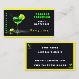 パーティータイムネオン人気があるパーソナライズされたプロフェッショナル 名刺