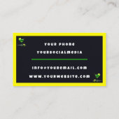 パーティータイムネオン人気があるパーソナライズされたプロフェッショナル 名刺 (裏面)