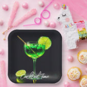 パーティータイムネオン人気があるパーソナライズされた ペーパープレート (パーティー)